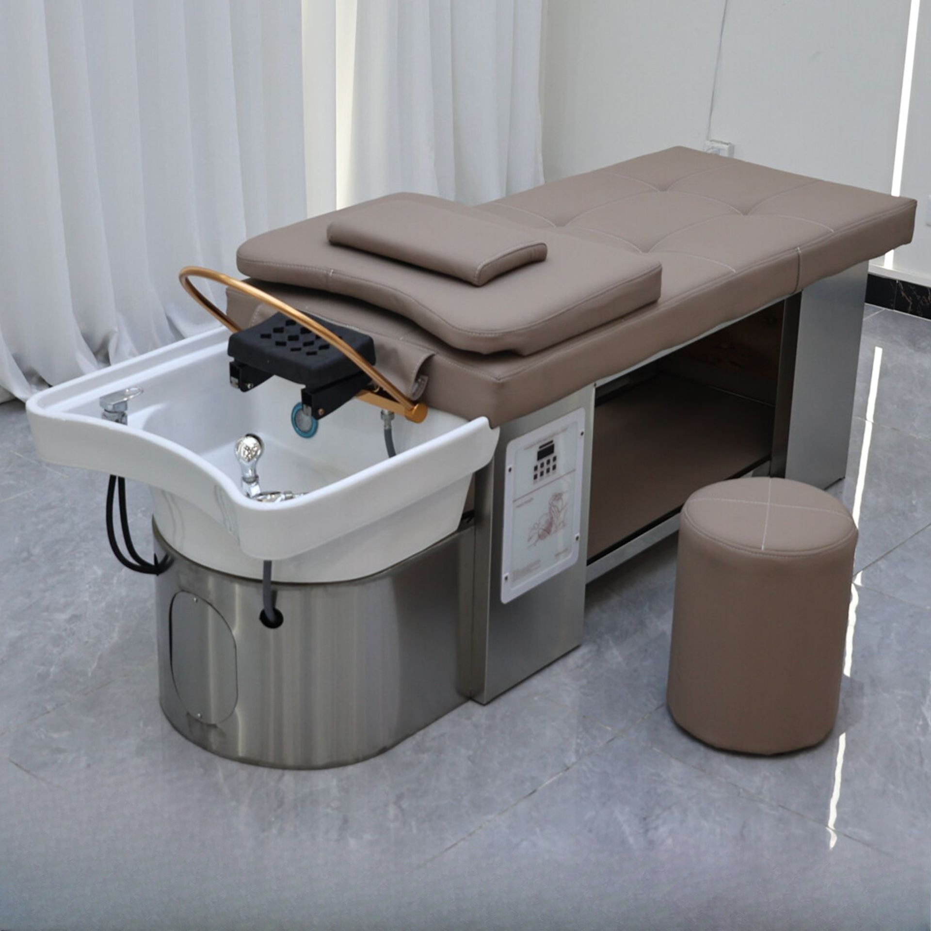 Spa Wellness And Beauty - High-end Head Therapy Shampoo Bed, Water