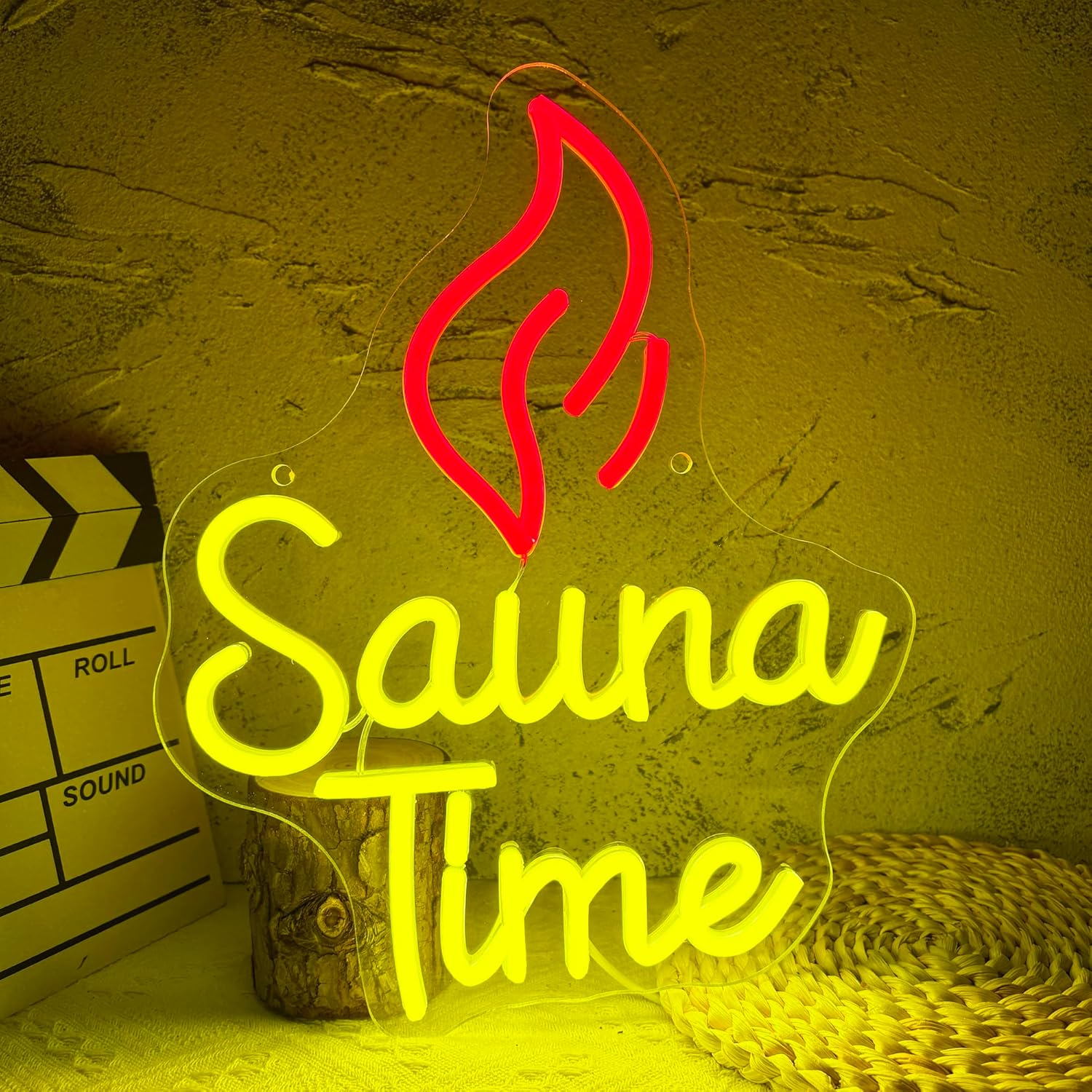 Spa Wellness Gym - Sauna Time Neon Sign Home Spa