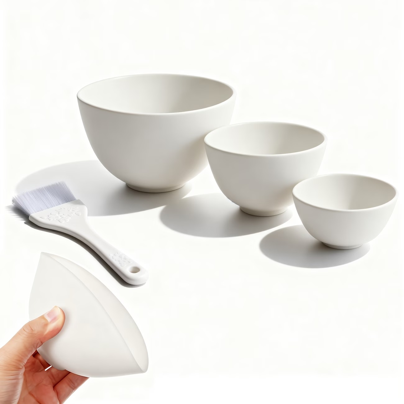 White Diy Face Mask Mixing Bow - Face Mask Silicone recension och pris
