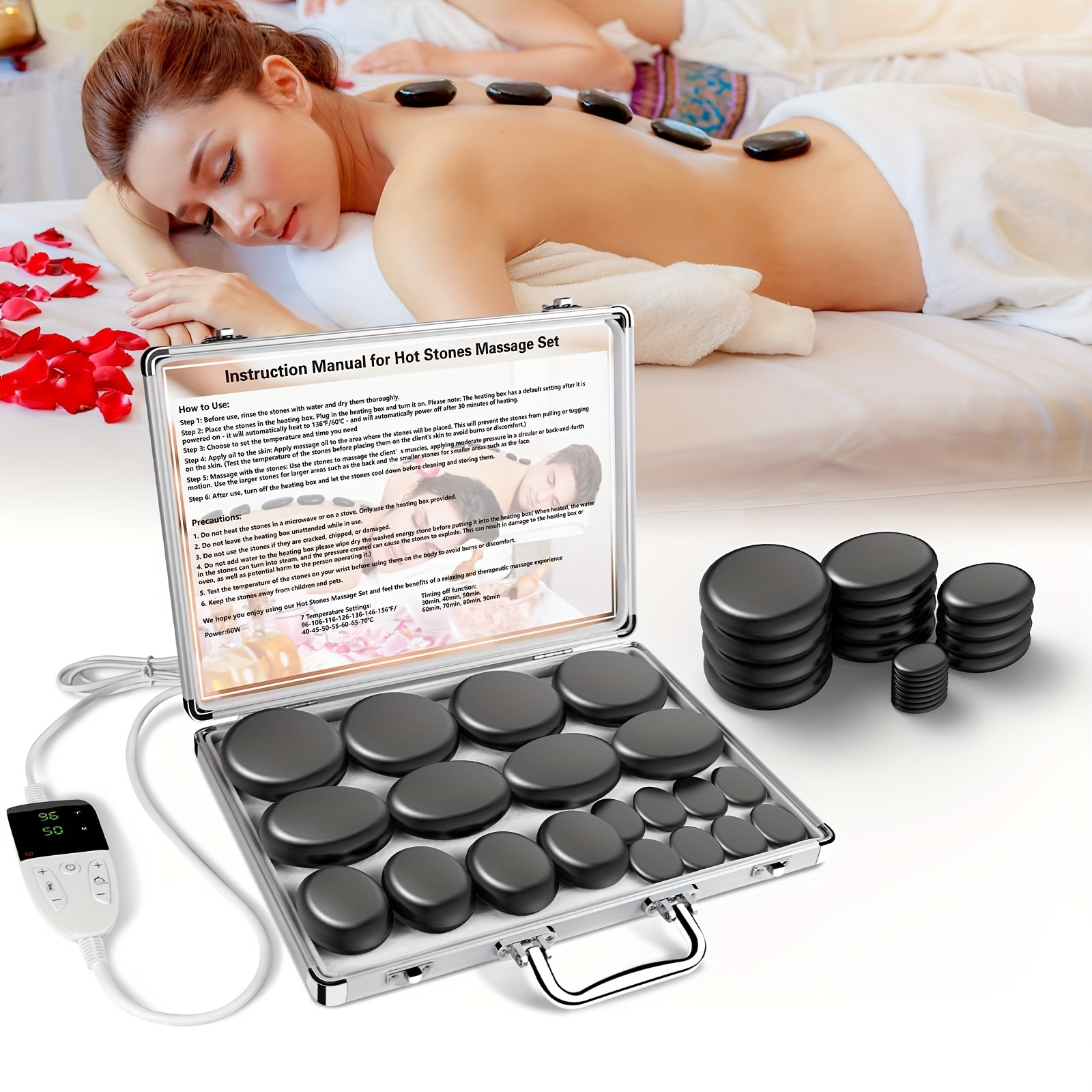 HOT STONE MASSAGE SET WITH TEM - Spa Wellness Locations recension och pris