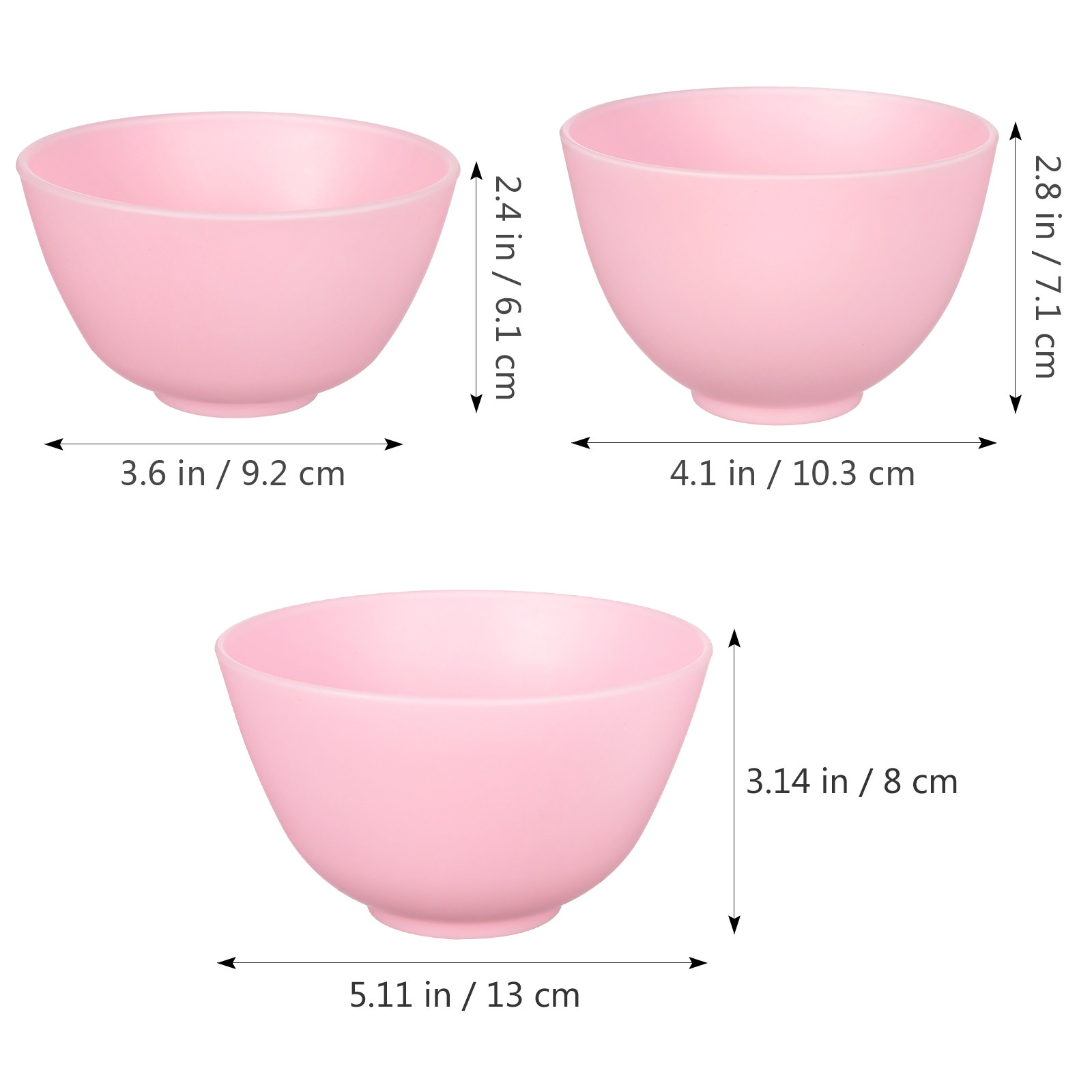 3Pcs Facial Mask Bowls Silicon - Face Mask Silicone recension och pris