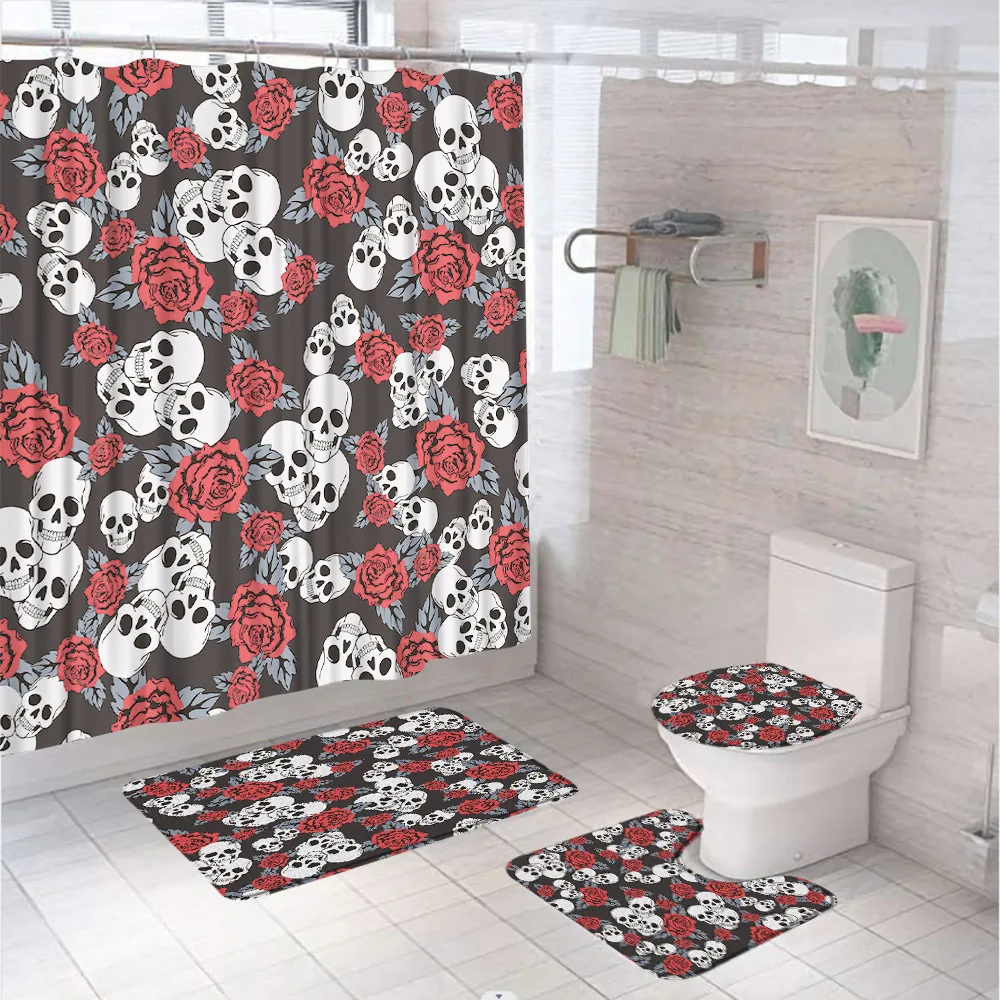 4Pc Cute Halloween Shower Curt - Spa Wellness Locations recension och pris