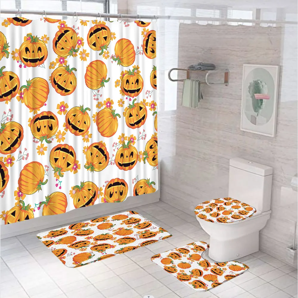 4Pc Cute Halloween Shower Curt - Spa Wellness Locations recension och pris