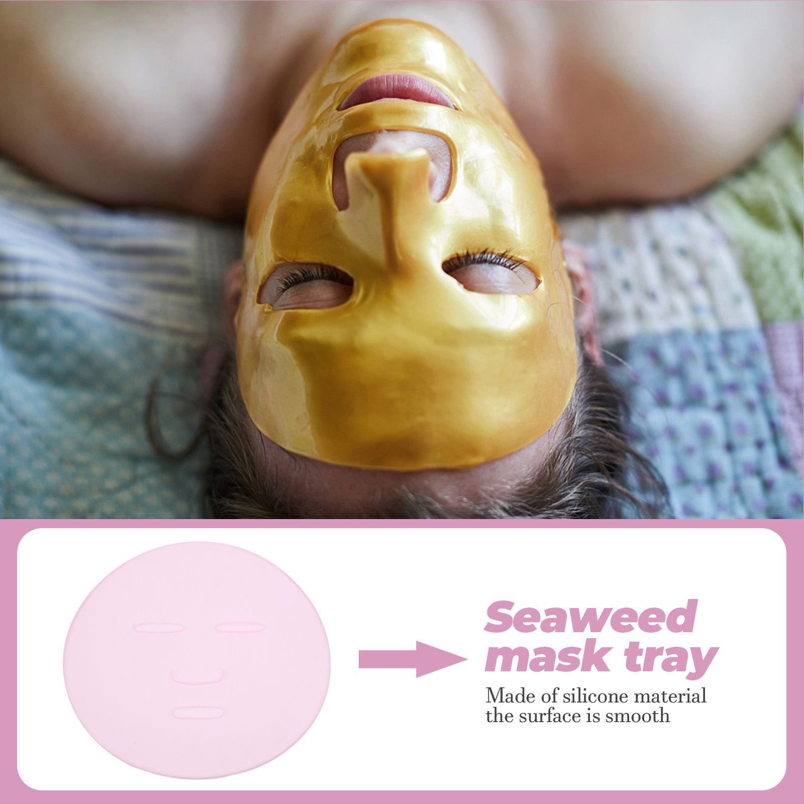 2Pcs DIY Seaweed Mask Mold Reu - Face Mask Silicone recension och pris