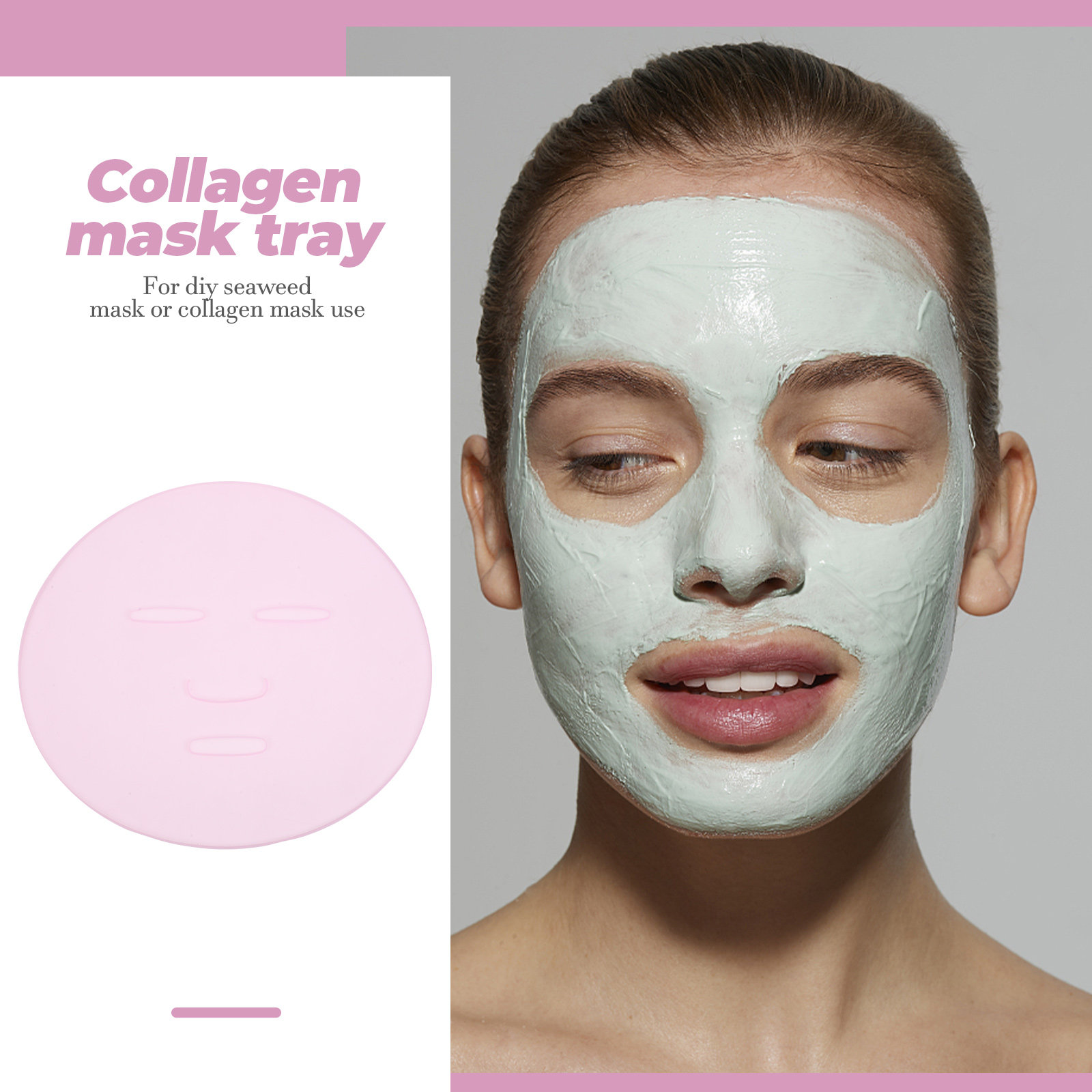 2Pcs DIY Seaweed Mask Mold Reu - Face Mask Silicone recension och pris