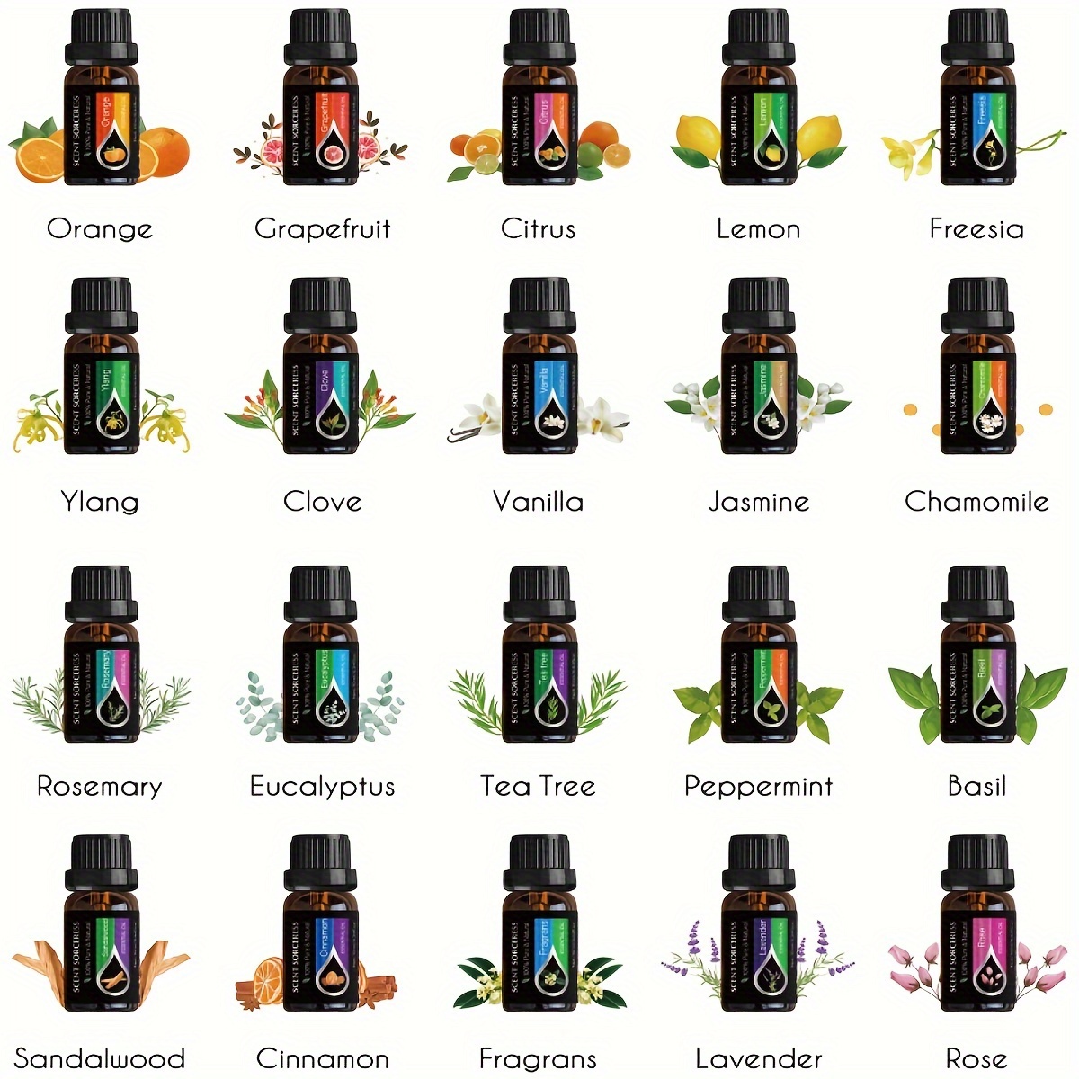 20pcs/set Essential Oil Set La - Spa Wellness Locations recension och pris