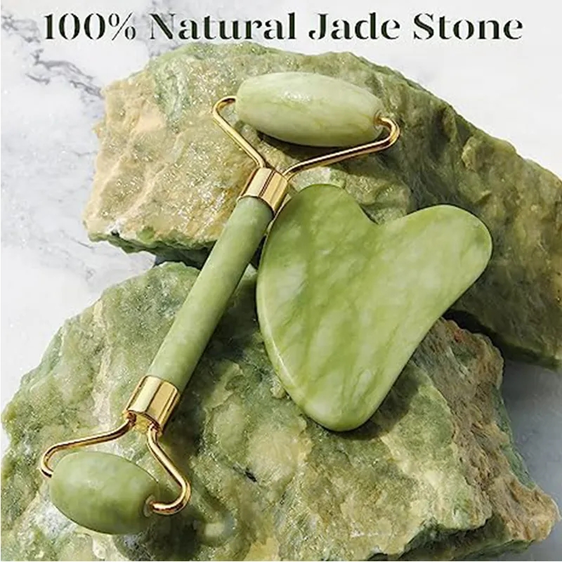 Natural Jade Roller Gua Sha Ma - Spa Wellness Locations recension och pris