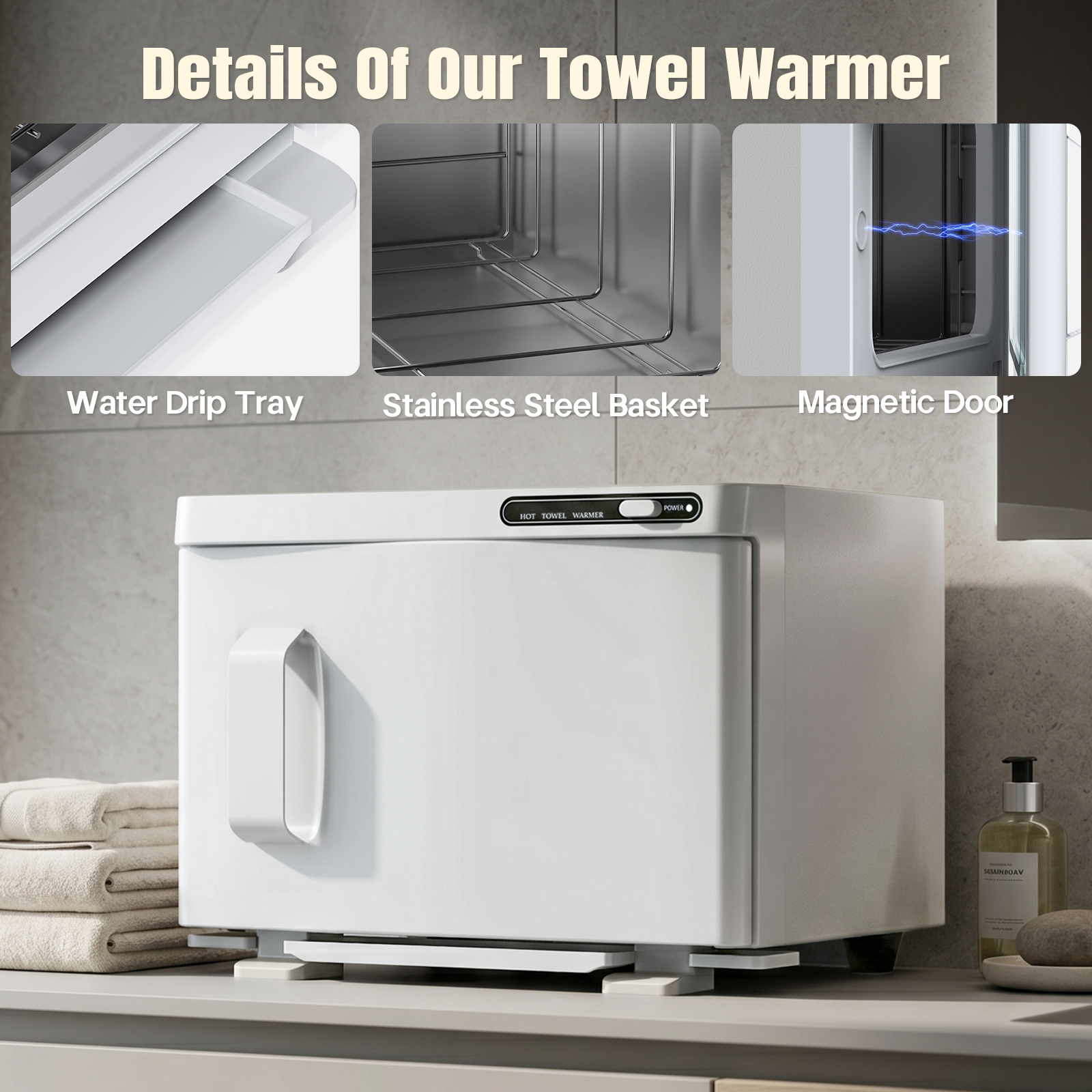 Hot Towel Warmer,8L Capacity T - Spa Y Wellness recension och pris