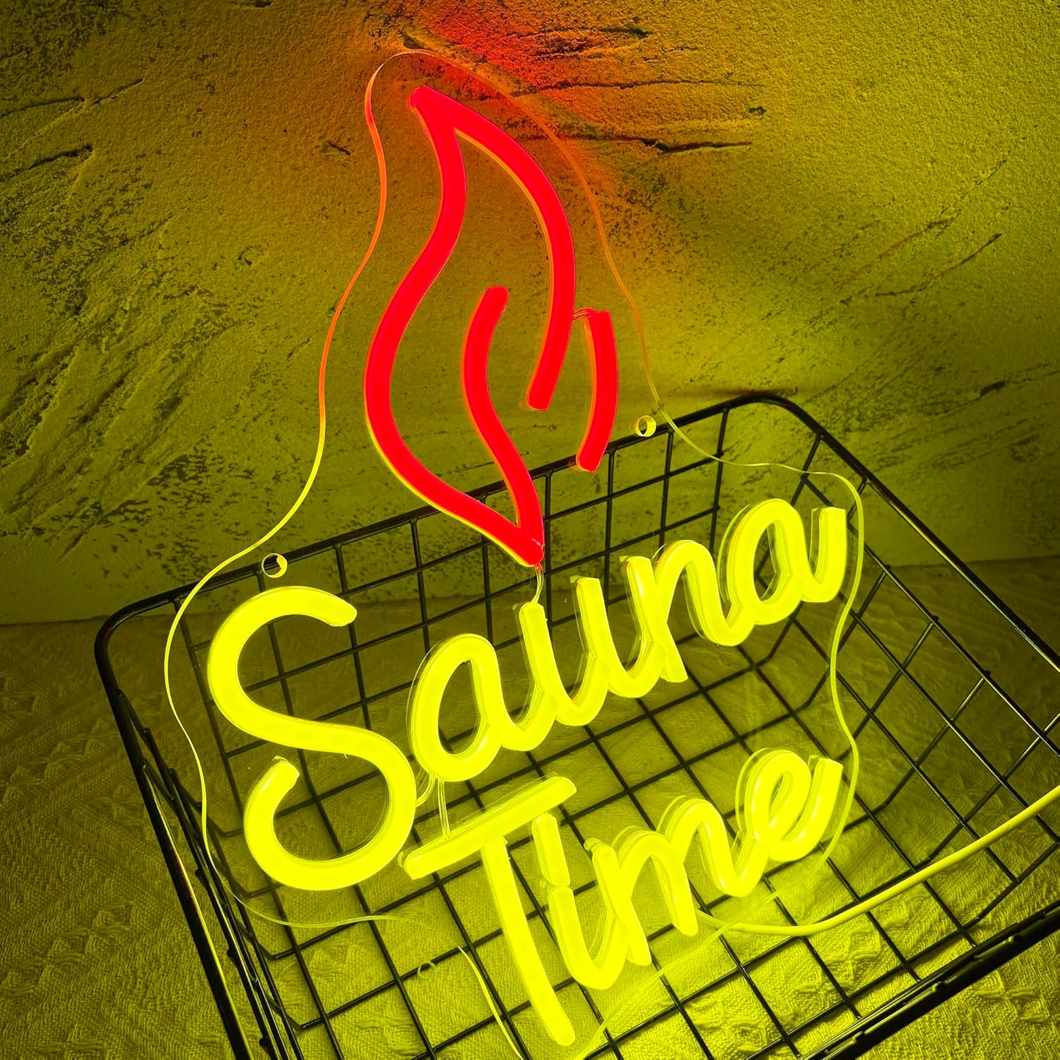 Sauna Time Neon Sign Home Spa  - Spa Wellness Gym recension och pris